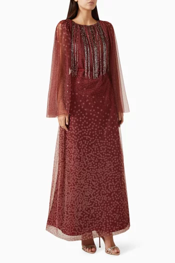 Bead-fringe Kaftan