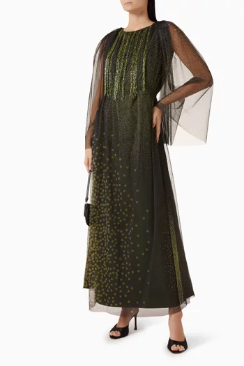 Bead-fringe Kaftan