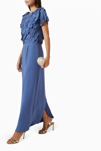 Laser-cut Appliqué Dress