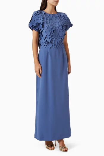 Laser-cut Appliqué Dress