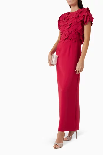 Laser-cut Appliqué Dress
