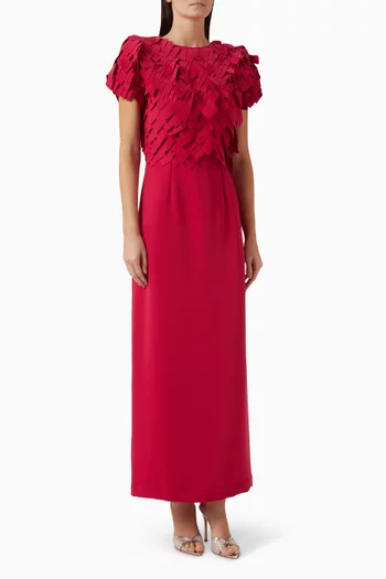 Laser-cut Appliqué Dress