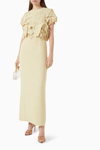 Laser-cut Appliqué Dress