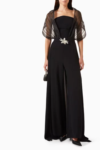 Draped-panel Jumpsuit
