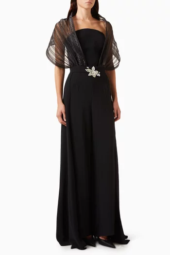 Draped-panel Jumpsuit