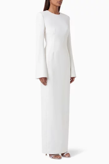 The Corday Maxi Dress in Crepe