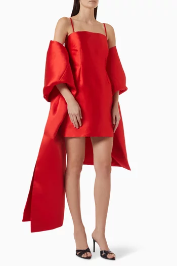 Bessette Mini Dress in Satin