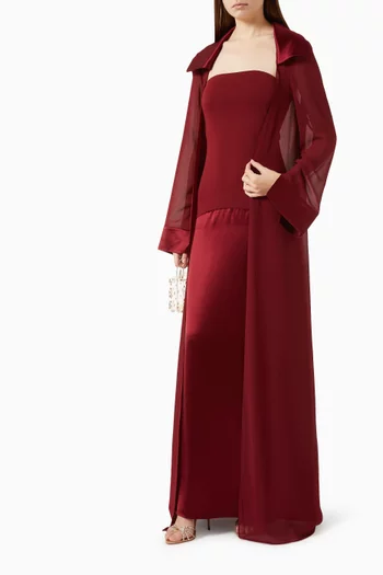 Amira Jacket & Dress Set in Naia™ Satin