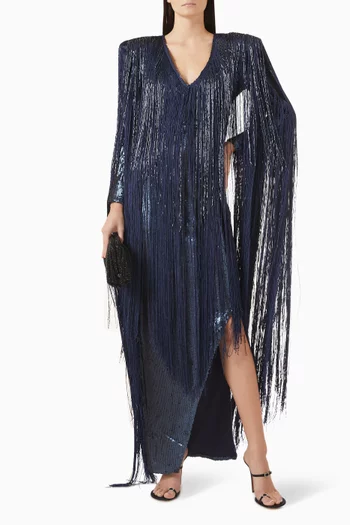 Fringe Maxi Dress