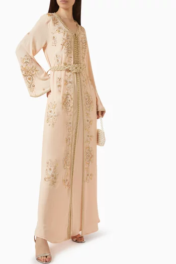 Embellished Belted Dress
