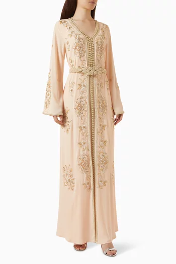 Embellished Belted Dress