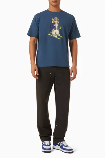 Bear Hitting The Slopes T-shirt in Jersey