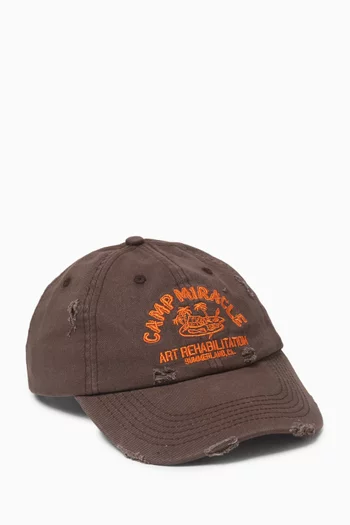 Camp Miracle 6 Panel Hat in Cotton Canvas