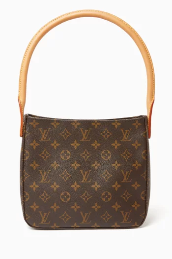 2005 Looping MM Shoulder Bag in Monogram Canvas & Vachetta Leather