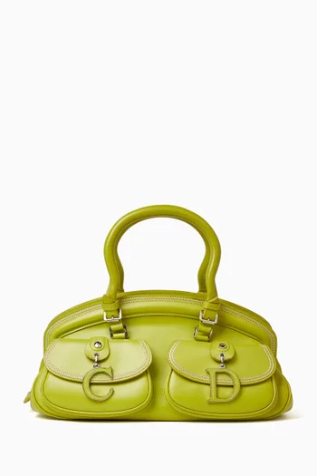 Small Detective Bowling Bag in Calfskin