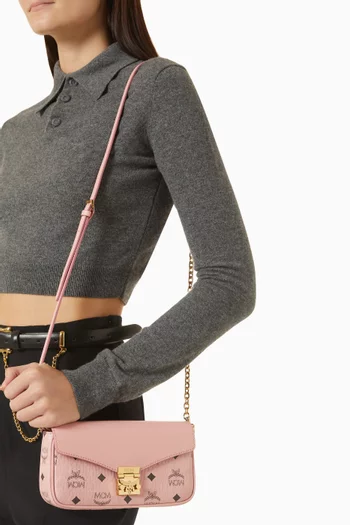 Mini Tracy Crossbody Bag in Visetos