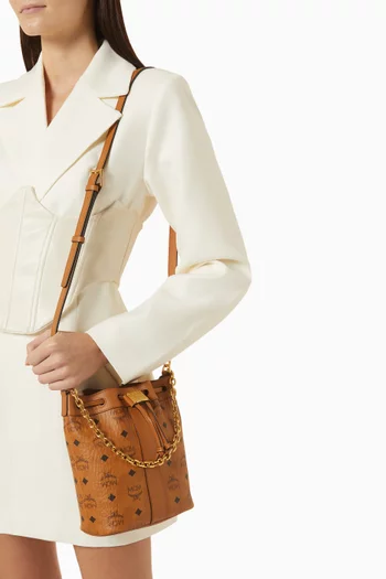 Mini Dessau Drawstring Bag in Visetos