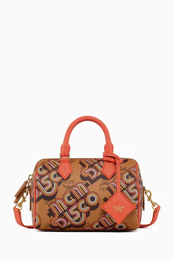 Small Ella 'Disco' Boston Bag in Visetos