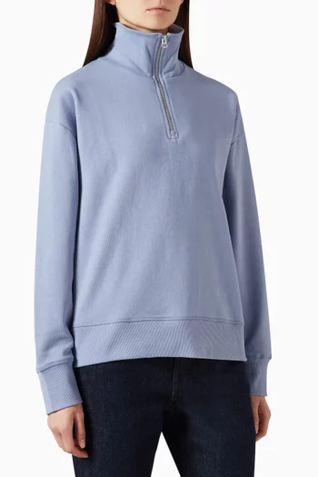 Everyday Half-zip Sweatshirt in Cotton-terry