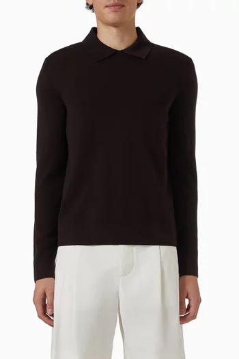 Layered Polo T-shirt in Knit