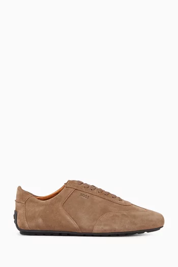 Lace-up Sneakers in Suede