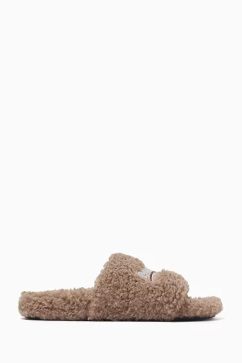 Furry Open Mules