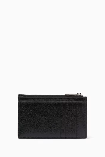Superbusy Long Coin & Card Holder in Arena Lambskin