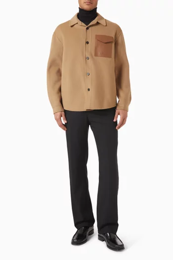 Emmanuel Overshirt in Double-face Wool