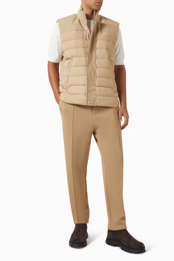 Brody Quilted Vest Jacket in Nylon