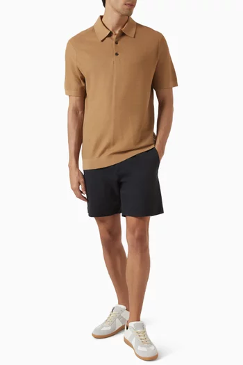 Polo Shirt in Silk & Cotton