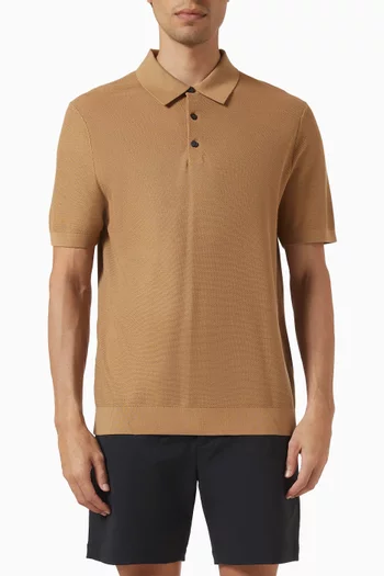 Polo Shirt in Silk & Cotton