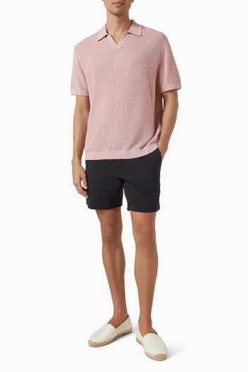 Brenan Polo T-shirt in Linen-blend