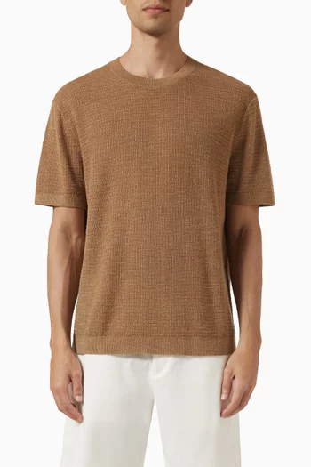 Kolben T-shirt in Linen-knit