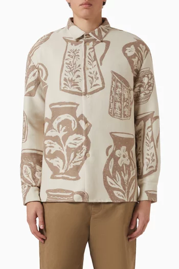 Derbin Printed Shirt in Cotton