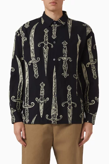 Derbin Printed Shirt in Cotton