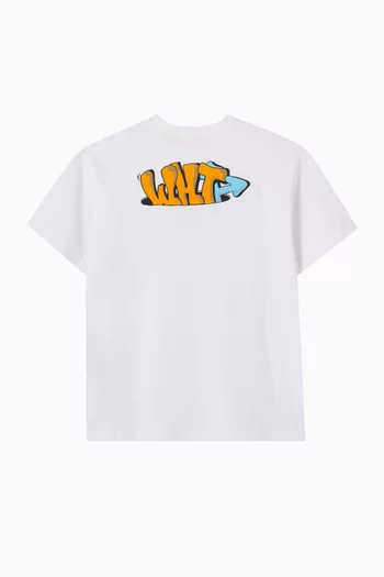 Graffiti OFF Logo T-Shirt in Cotton