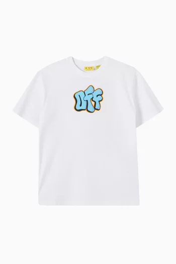 Graffiti OFF Logo T-Shirt in Cotton