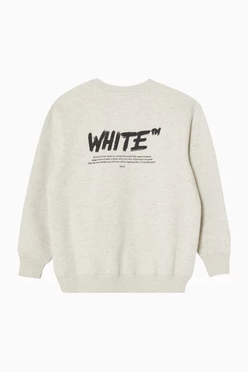 Shared Logo Crewneck Sweater in Cotton