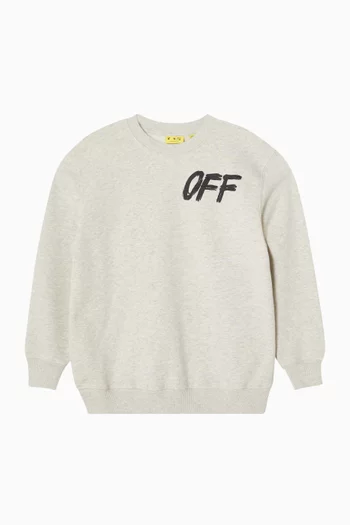 Shared Logo Crewneck Sweater in Cotton