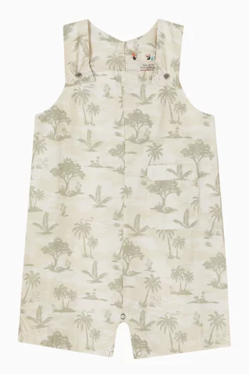 Toile De Jouy Romper in Cotton