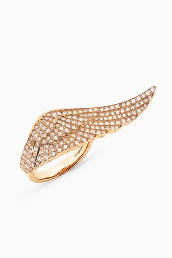 Wings Classic Mini Icons Diamond Ring in 18kt Rose Gold