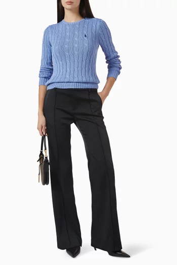 Julianna Cable-knit Sweater in Cotton