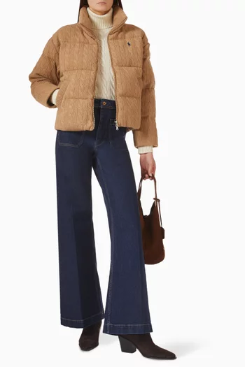 Flared-leg Jeans in Denim