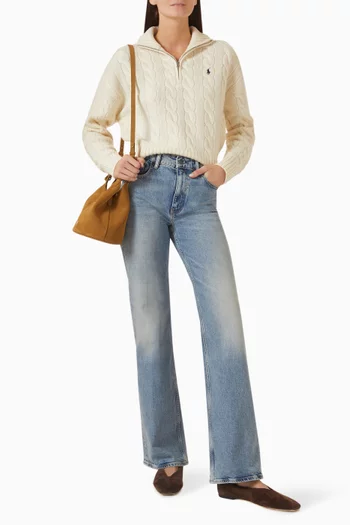 Flared-leg Jeans in Denim