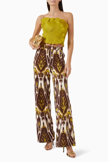 Tradicion Pleated Top in Cotton