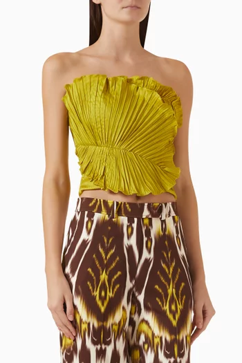 Tradicion Pleated Top in Cotton