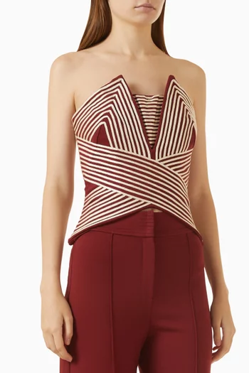 Sombra Clara Embroidered Top in Crepe