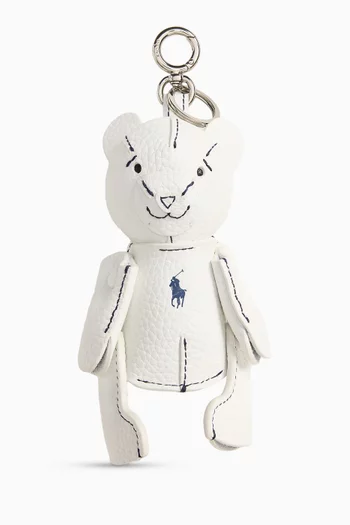 Bear Key Ring in Leather