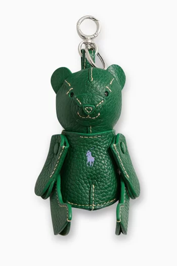 Bear Key Ring in Leather