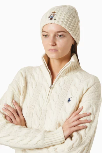 Beanie Hat in Wool Blend